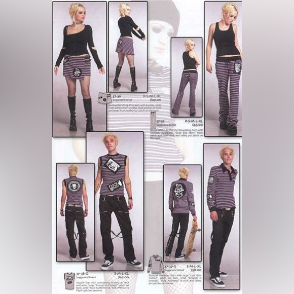 (SOLD) Lip Service Distortion Till Deafness (2003) Dead End Story Lounge Pants - Picture 2 of 5